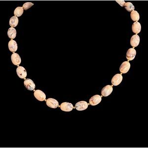Joan Rivers Peach Acrylic Classic Necklace NWOT